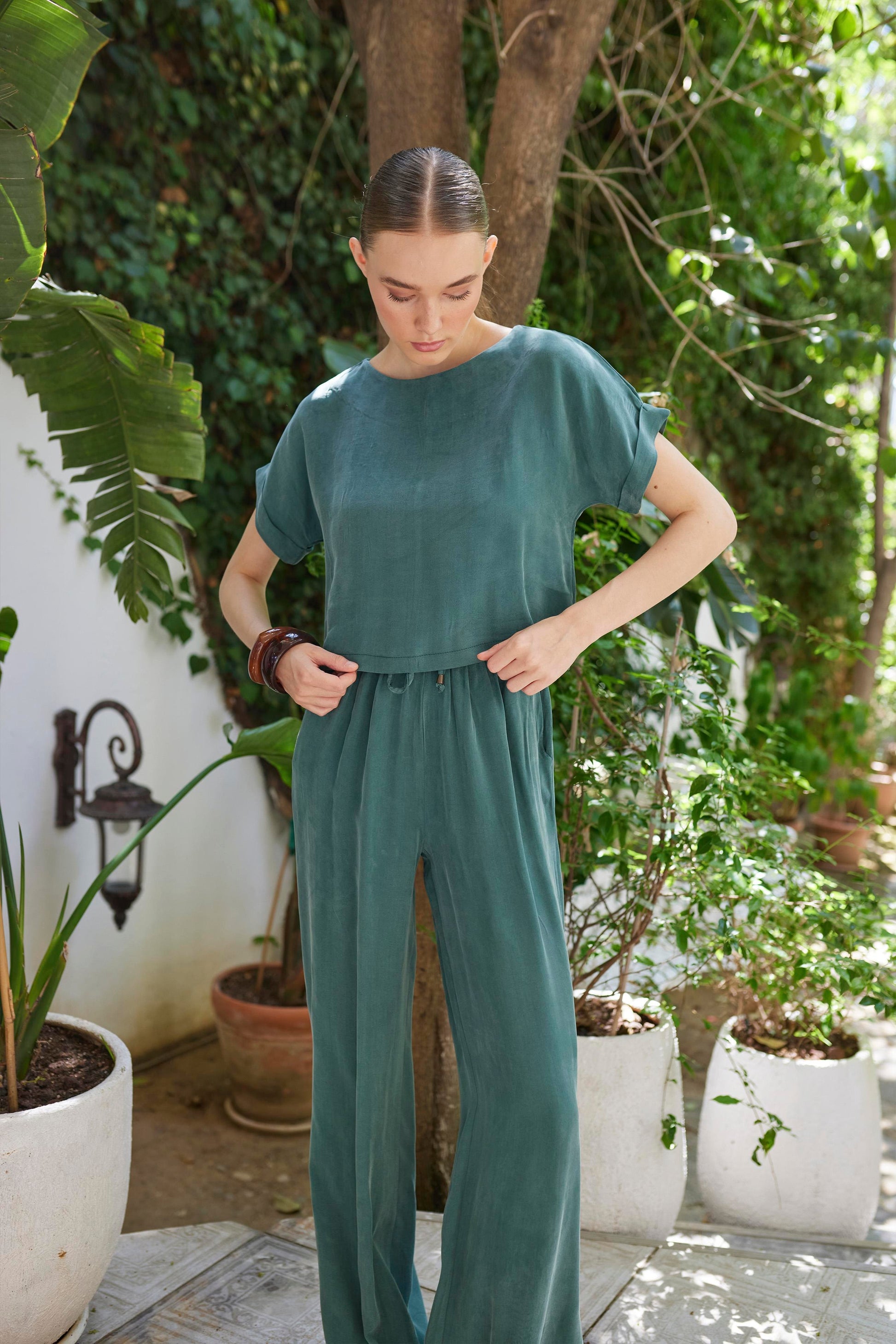 Pantalon Mahra Emeraude