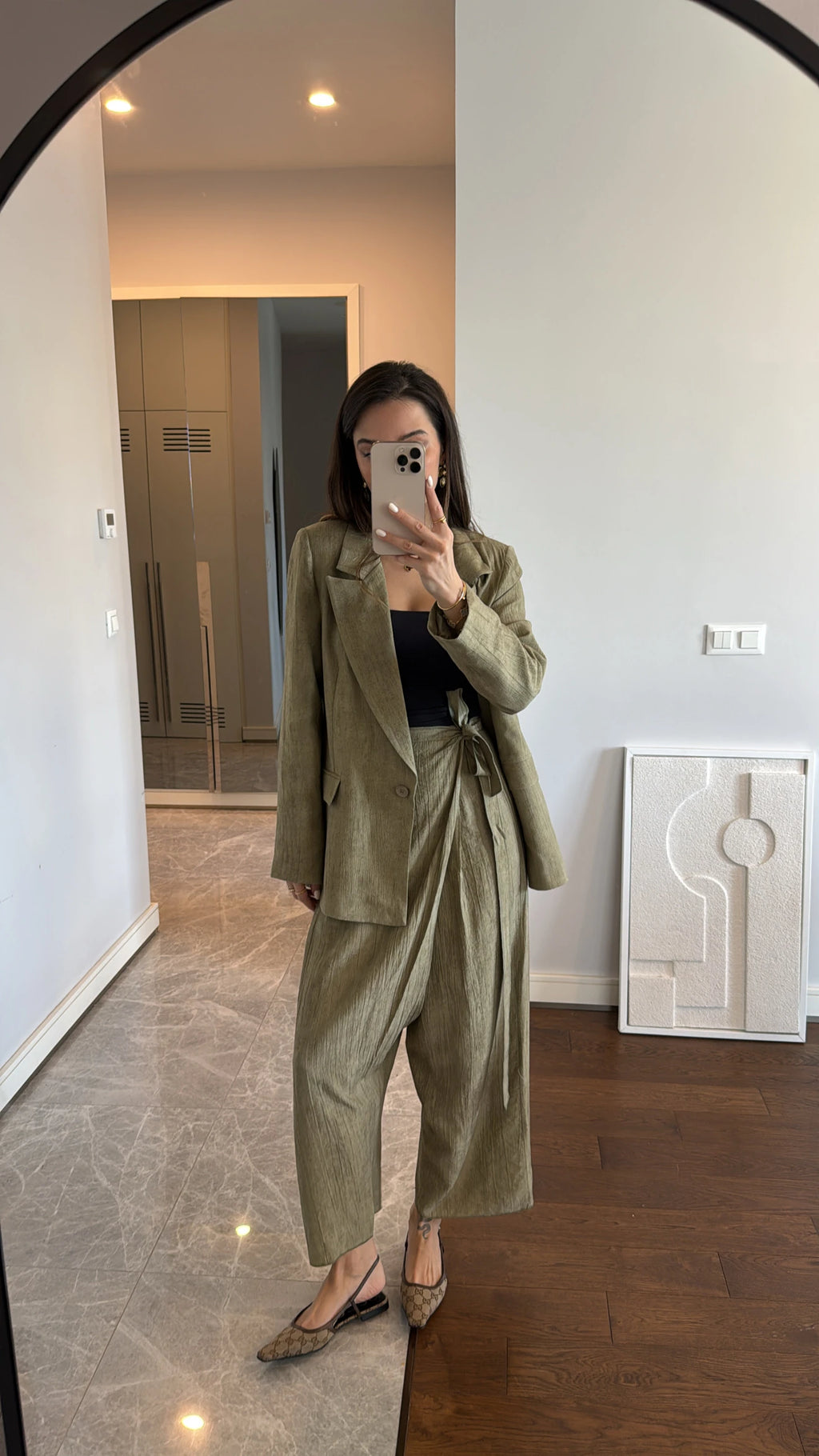Pantalon Azra Kaki