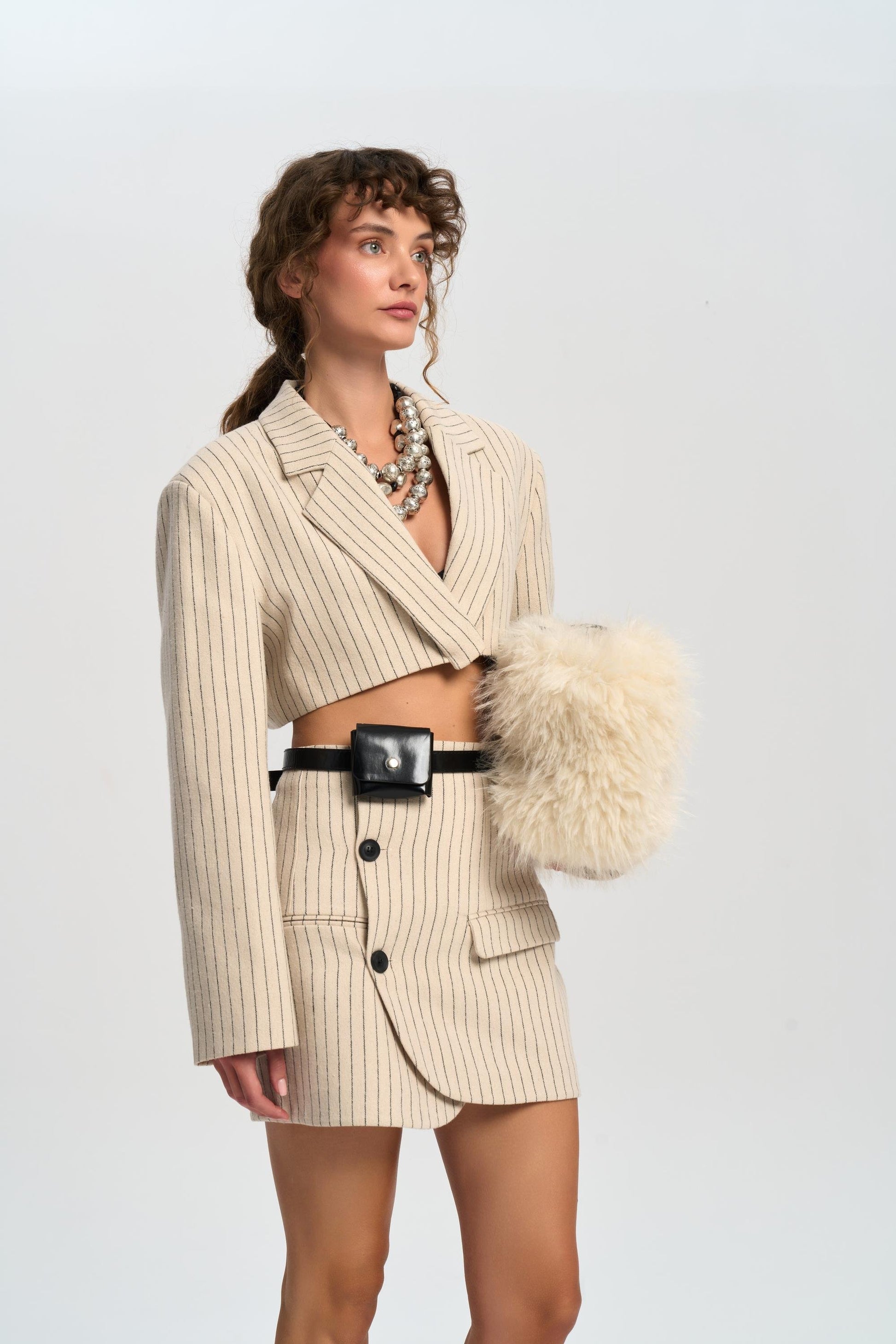 Jupe Ozlem Blanc Cassé