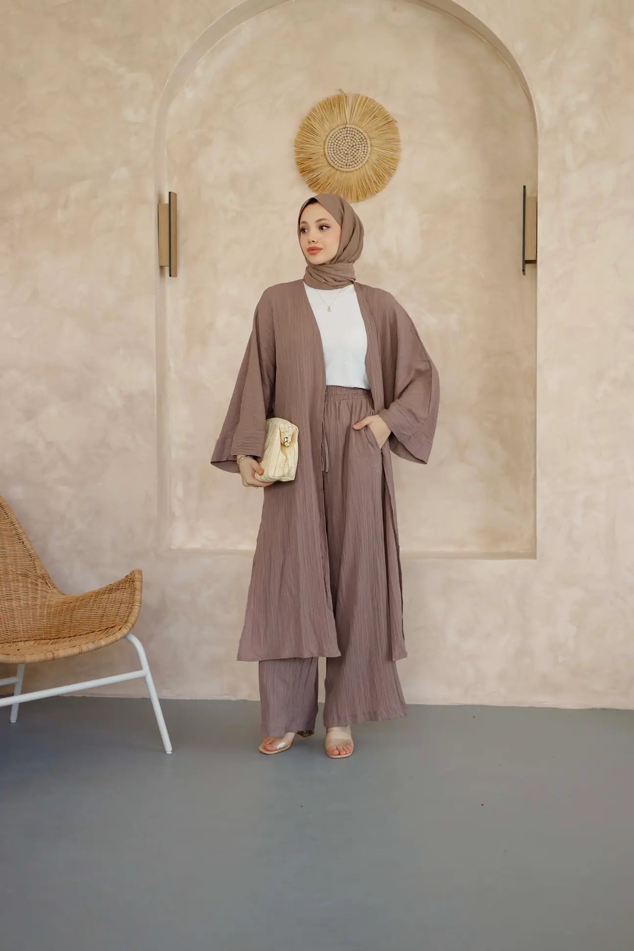 Pantalon Kimono Oya Taupe