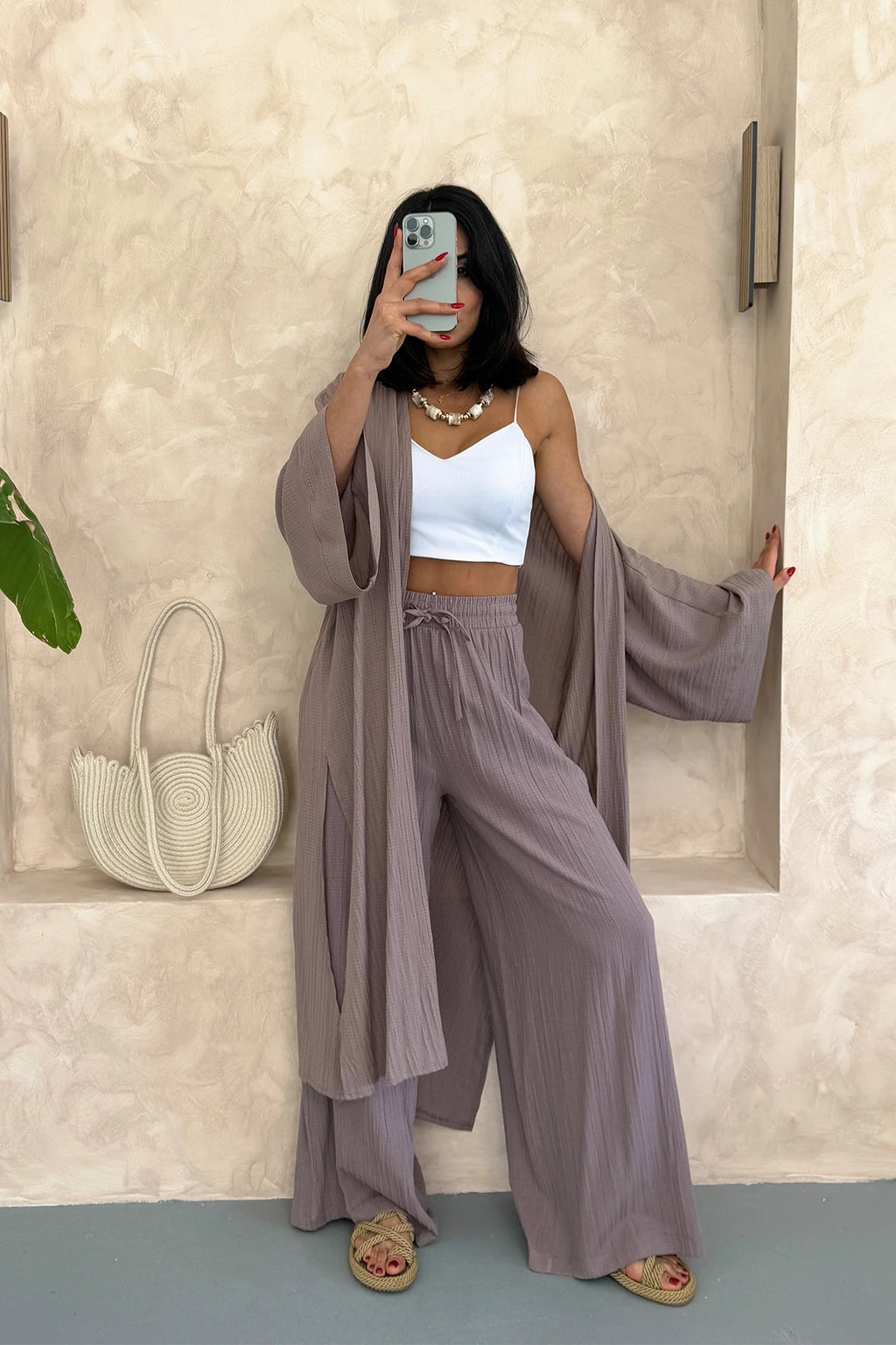 Pantalon Kimono Oya Taupe