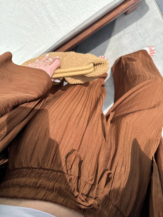 Pantalon Kimono Oya Marron