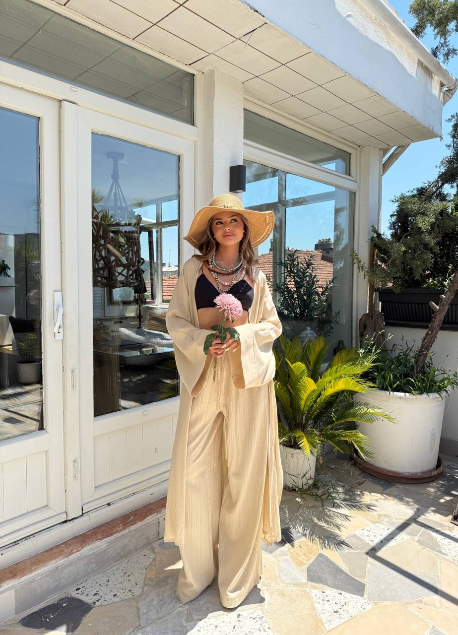 Haut Kimono Oya Beige