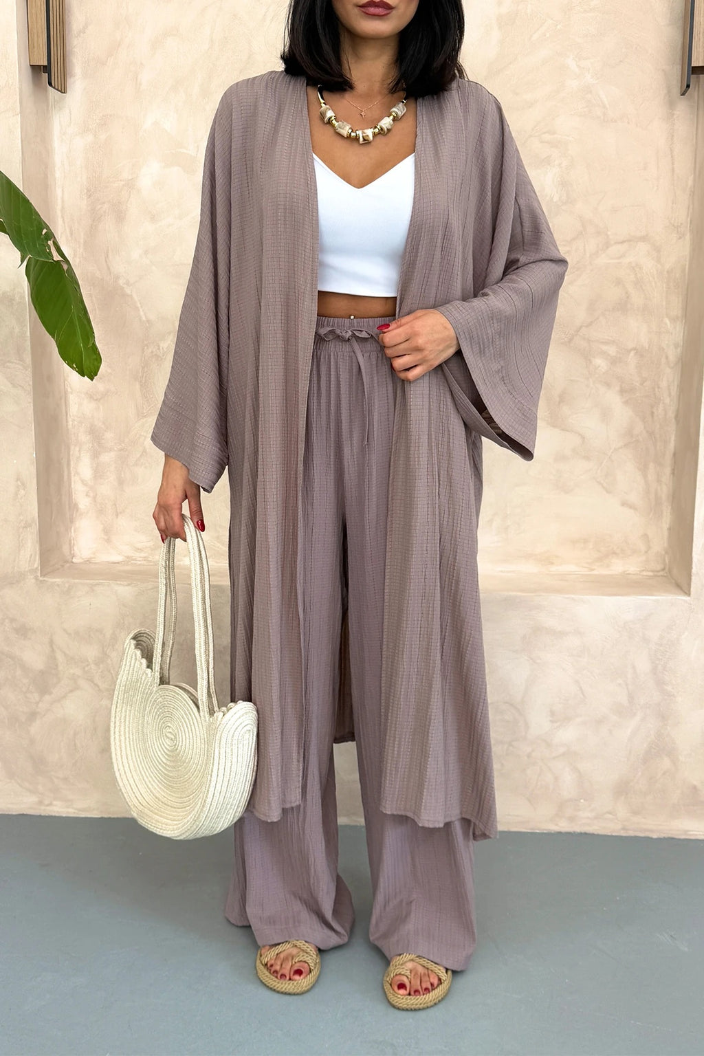 Pantalon Kimono Oya Taupe