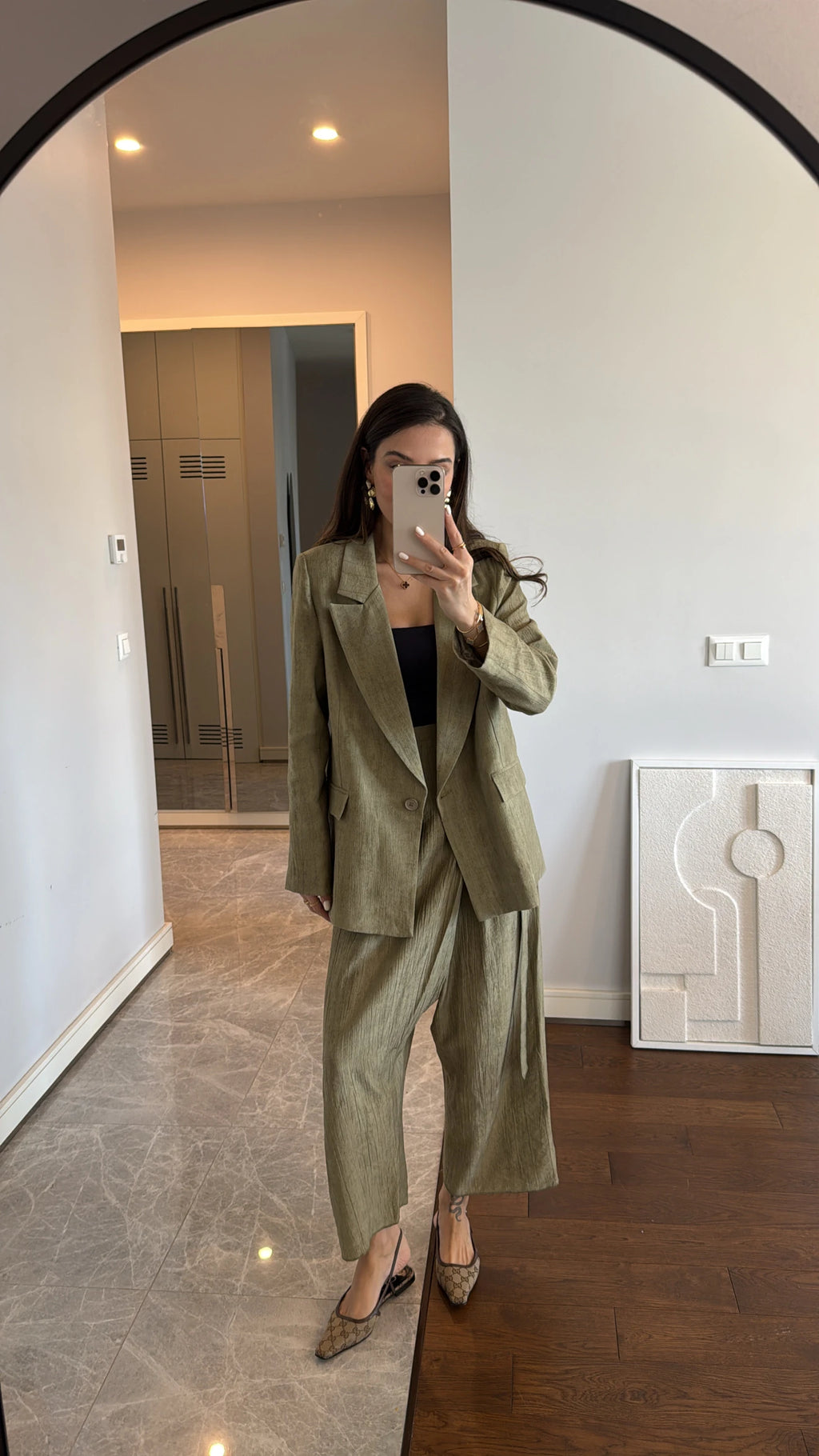 Pantalon Azra Kaki