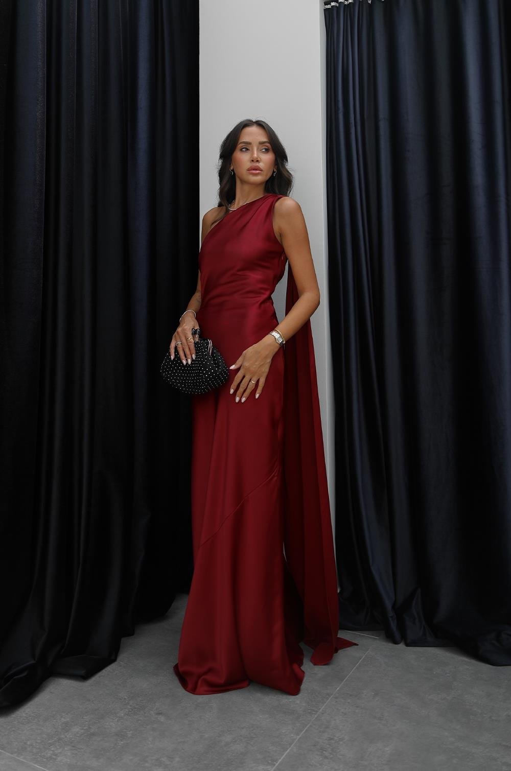 Robe Yalina Bordeaux