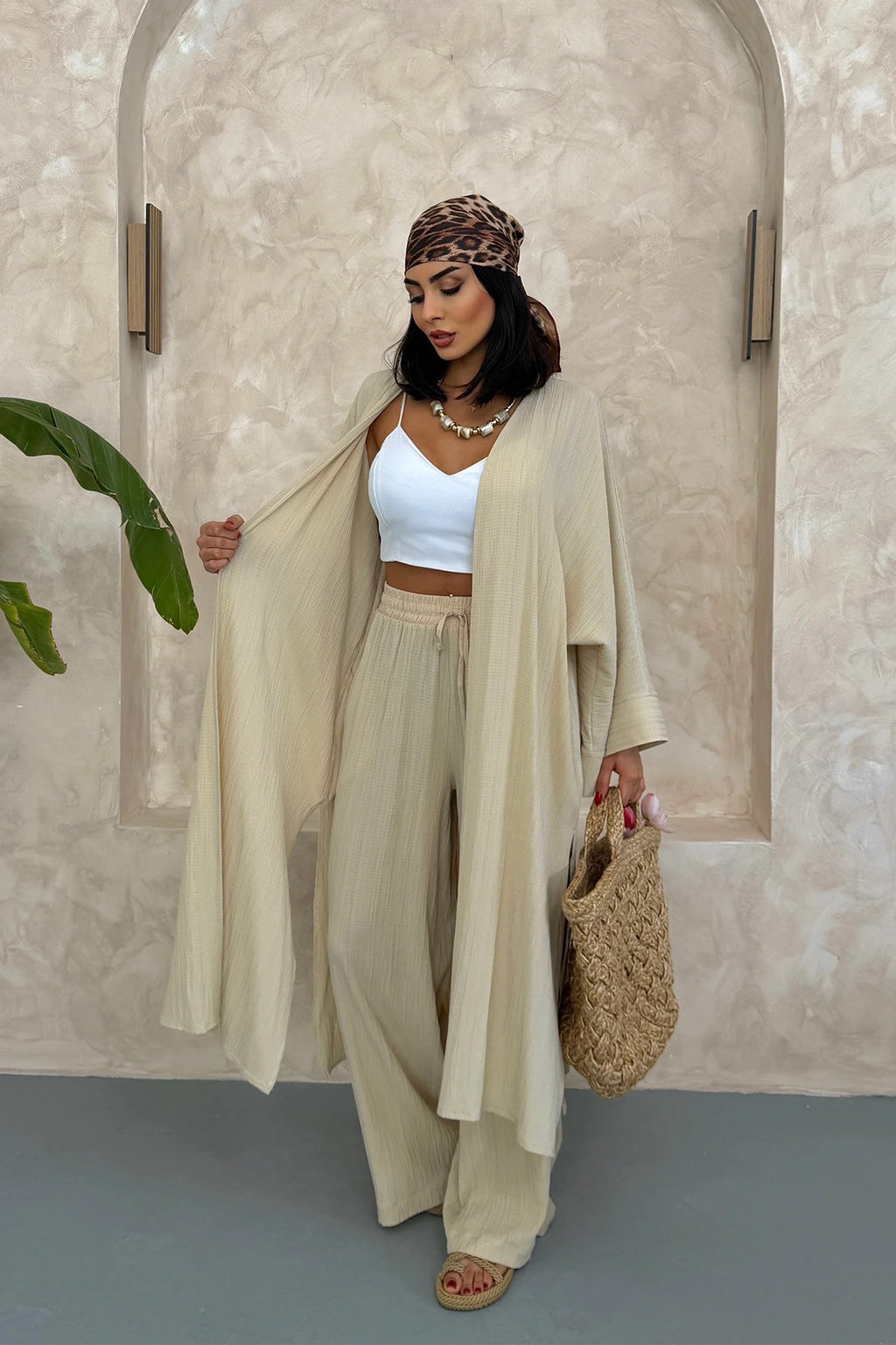 Pantalon Kimono Oya Beige