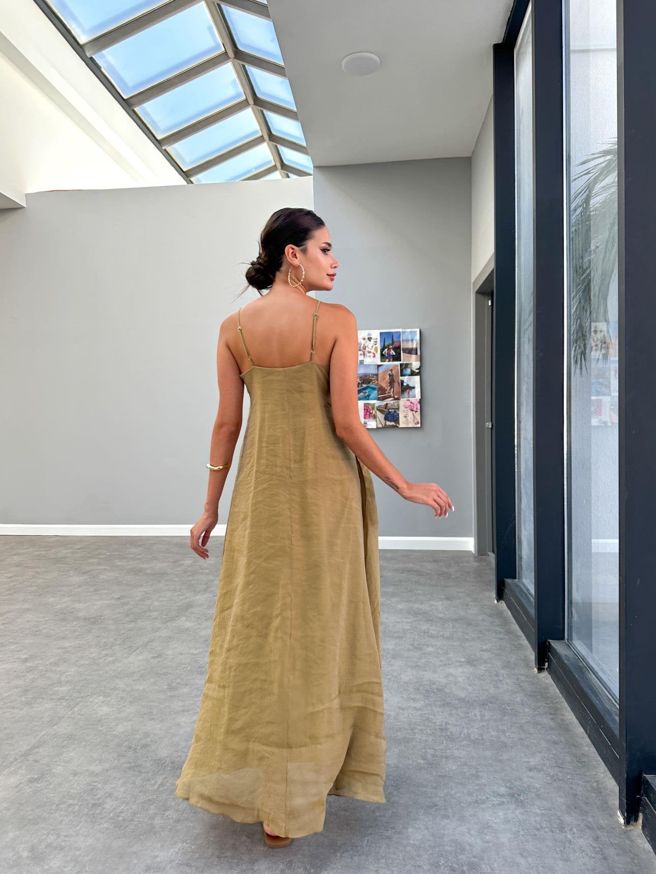 Robe longue Ada Olive