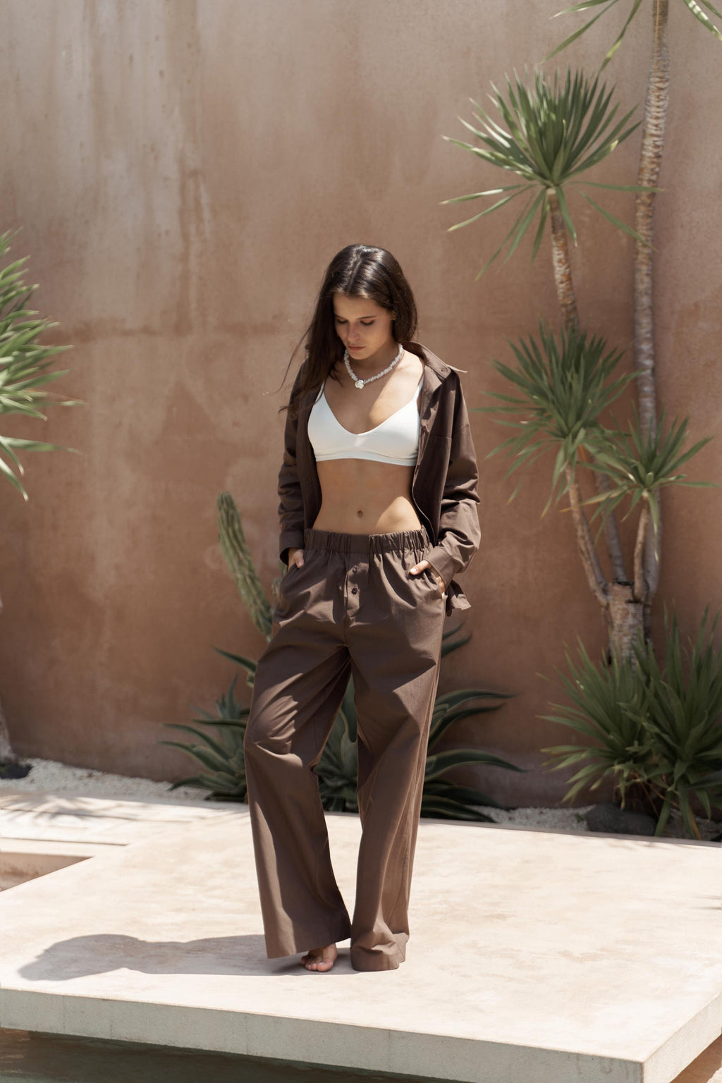 Chemise Almira Marron
