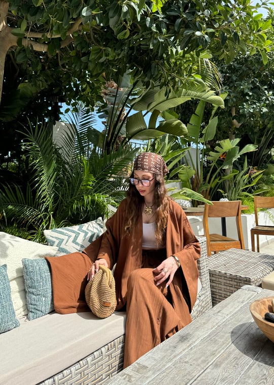 Pantalon Kimono Oya Marron