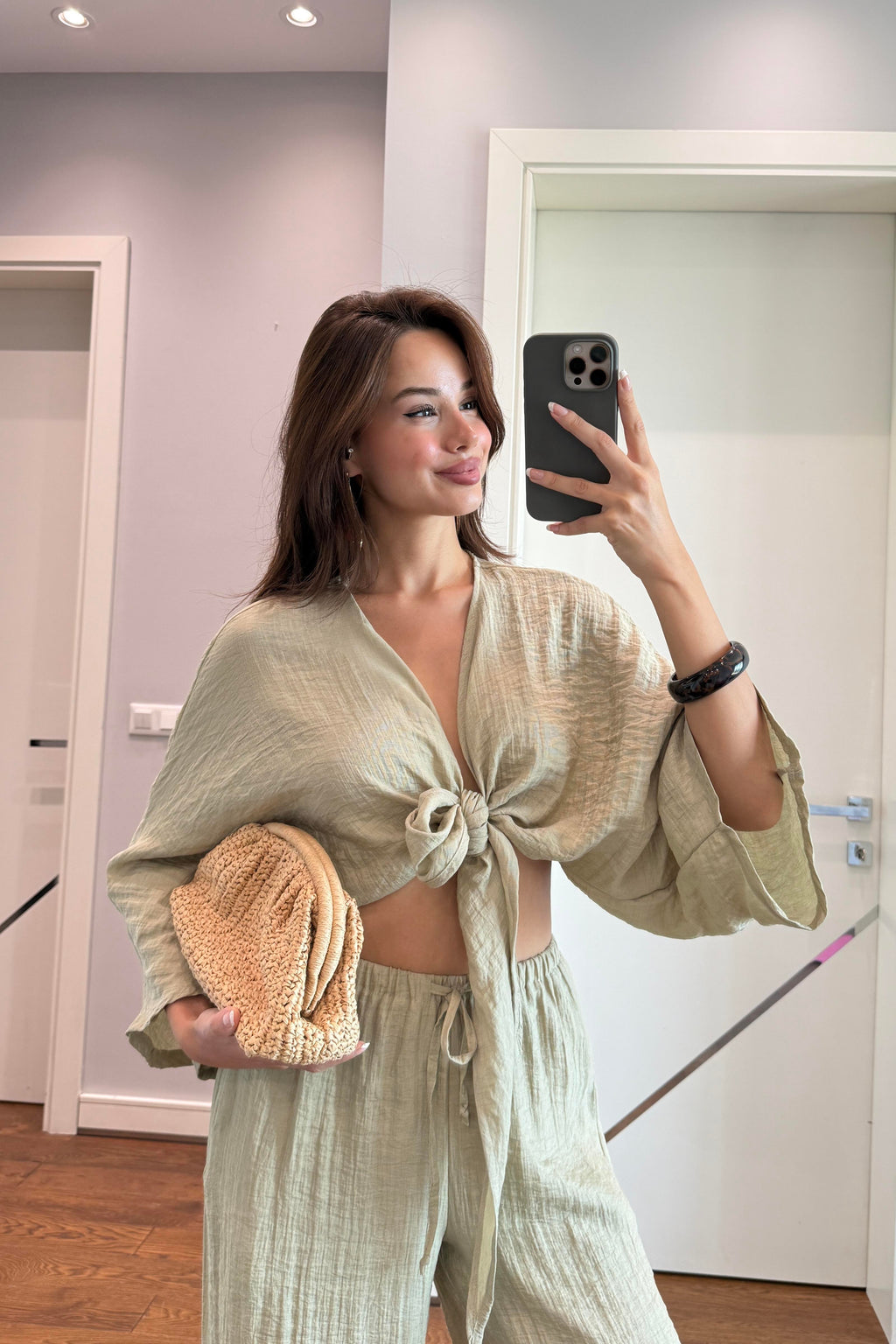 Pantalon Kheira Vert