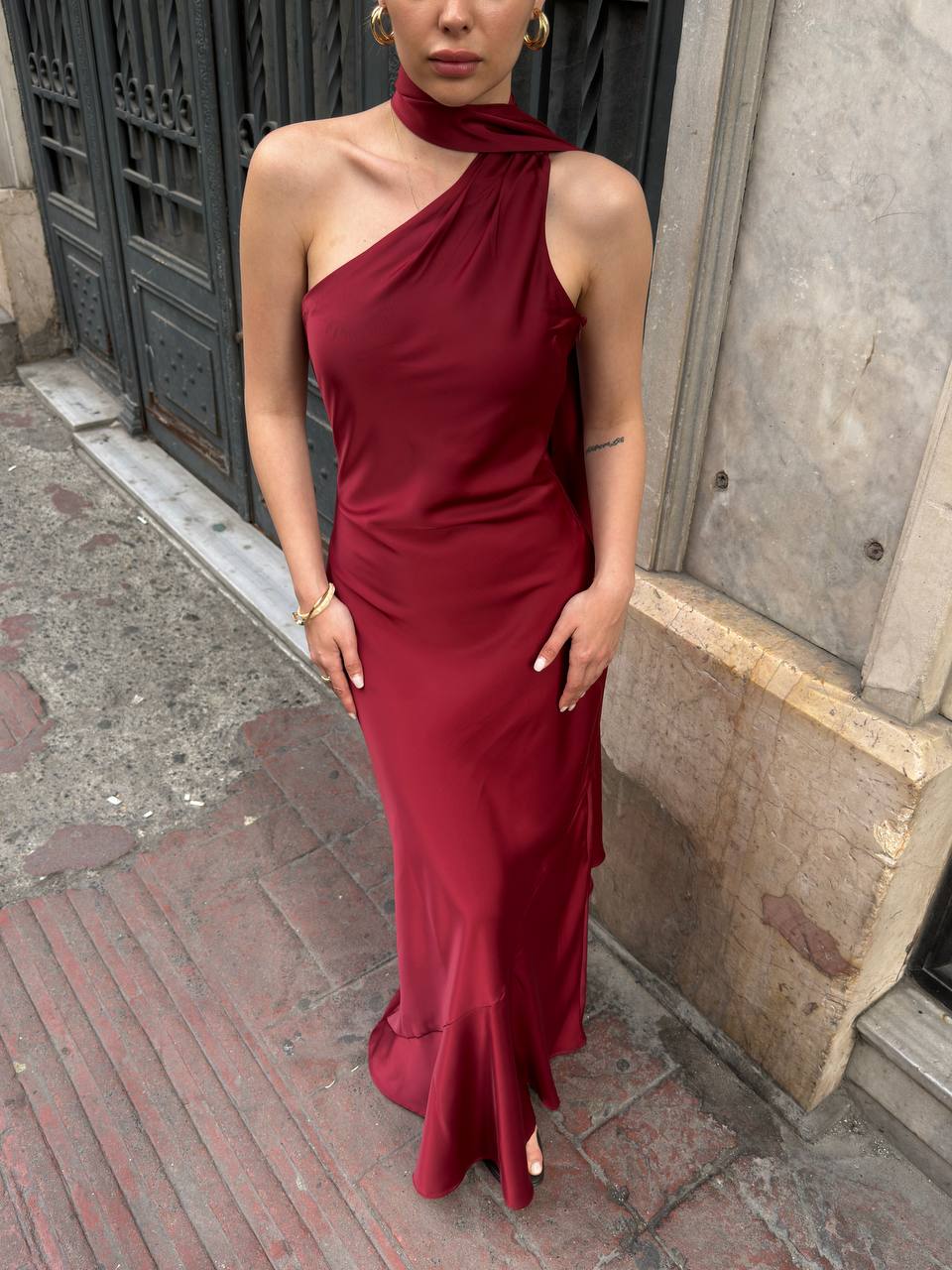 Robe Yalina Bordeaux