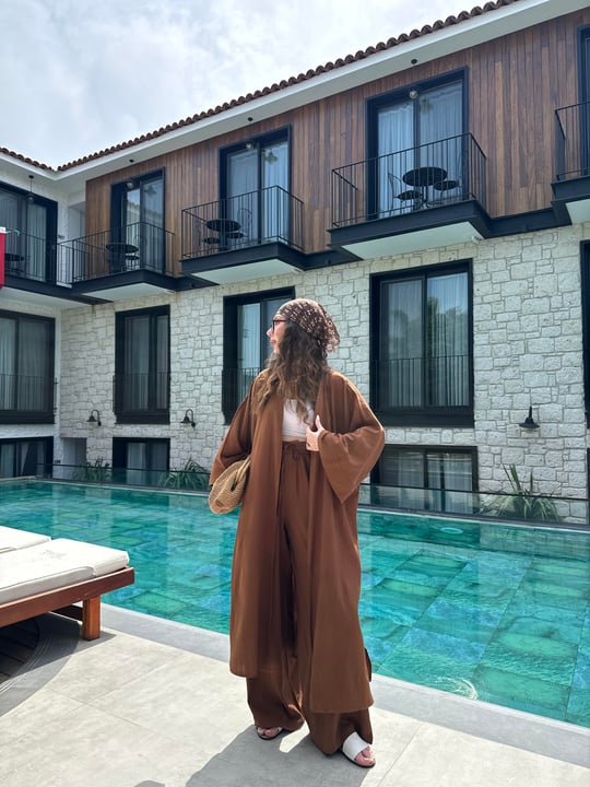 Haut Kimono Oya Marron