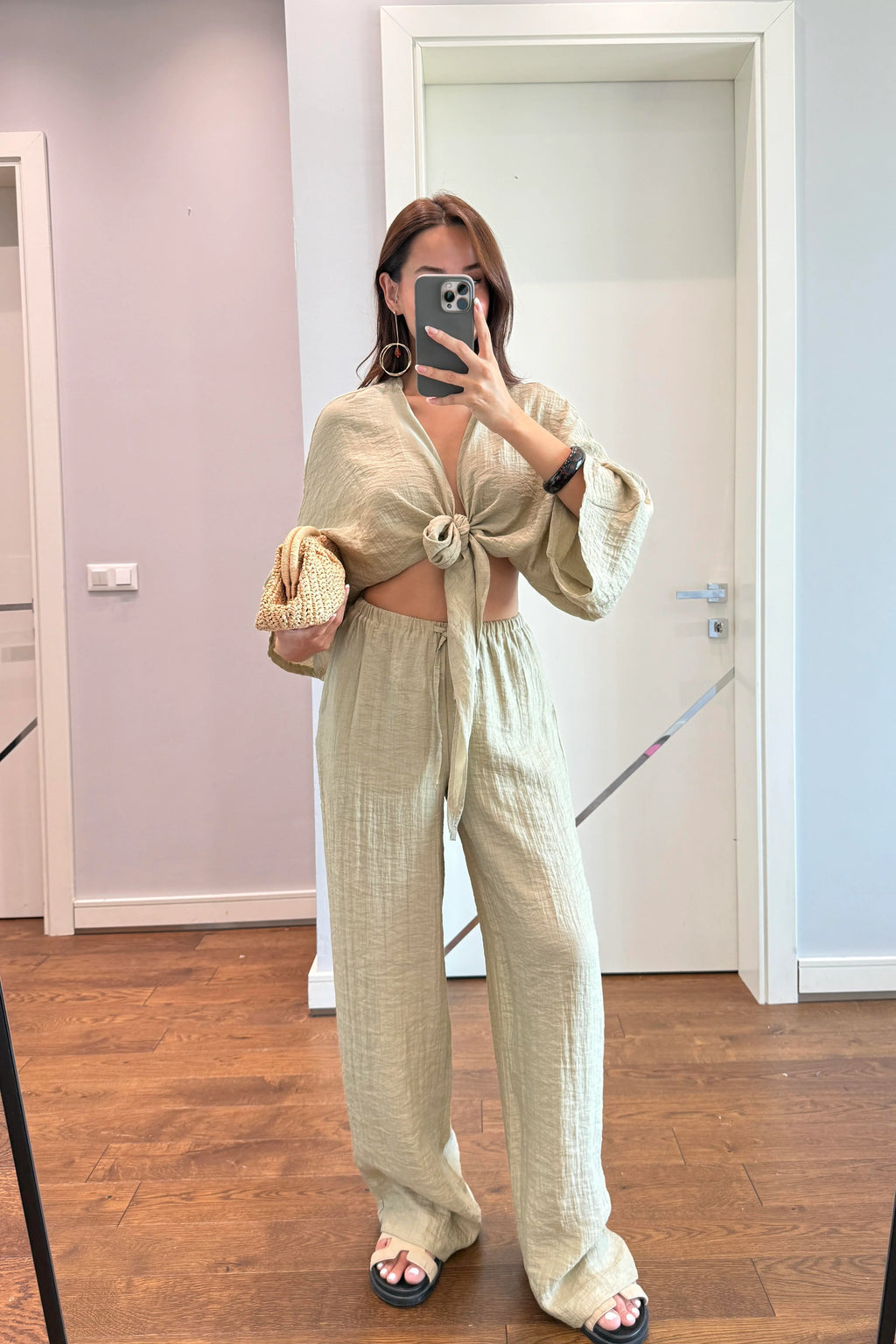 Pantalon Kheira Vert