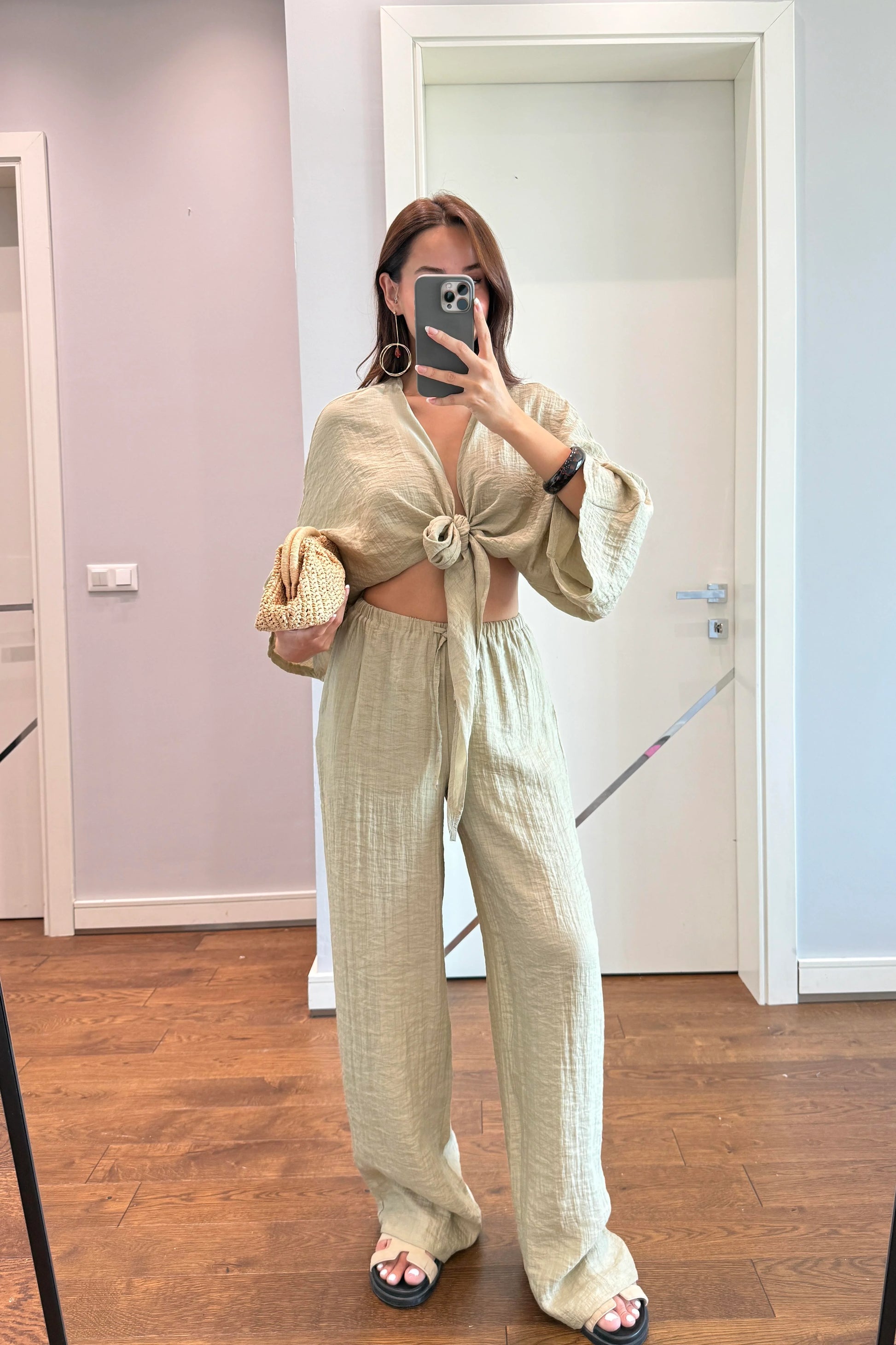 Pantalon Kheira Vert