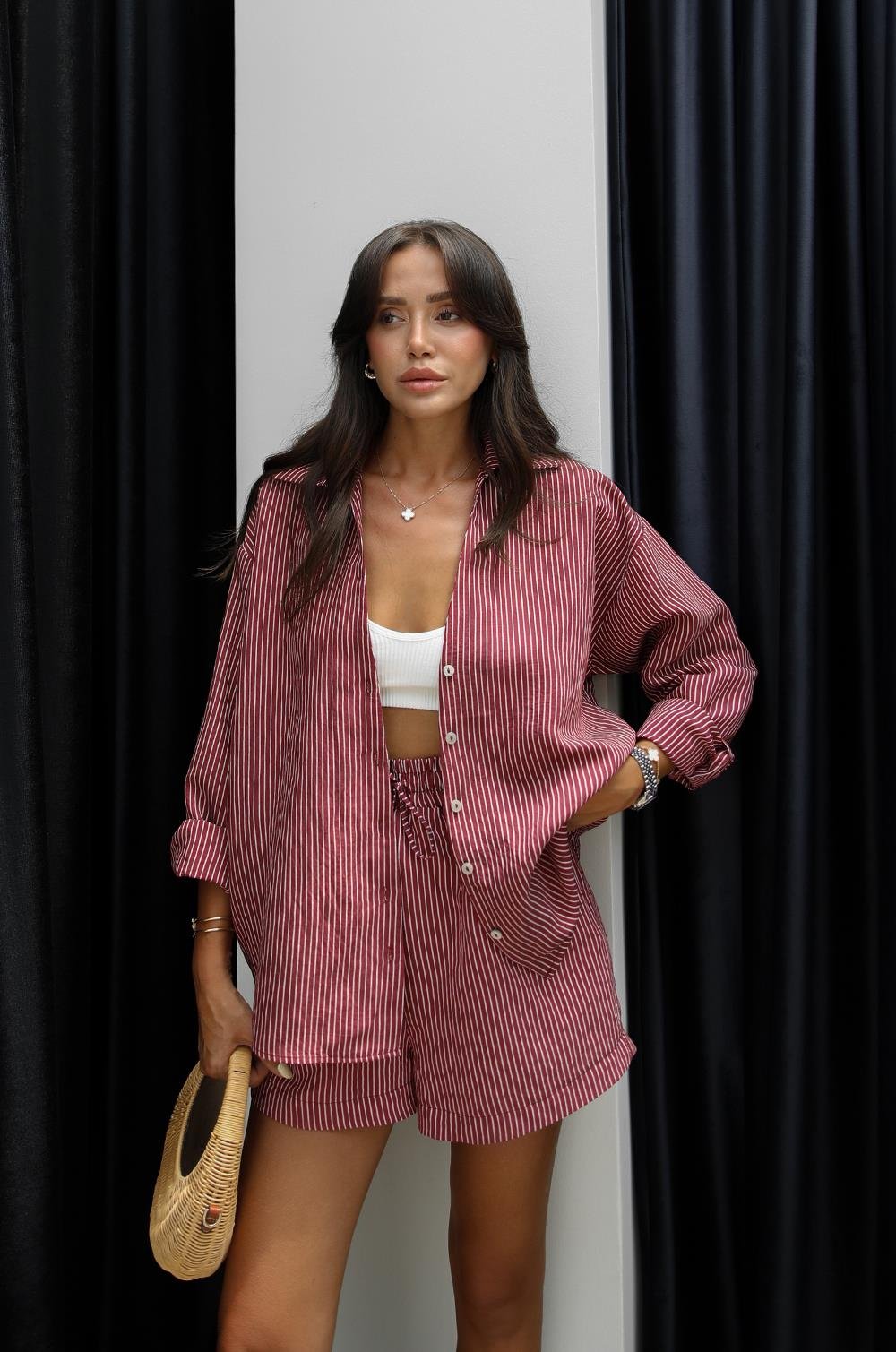 Chemisier Zeynep Bordeaux