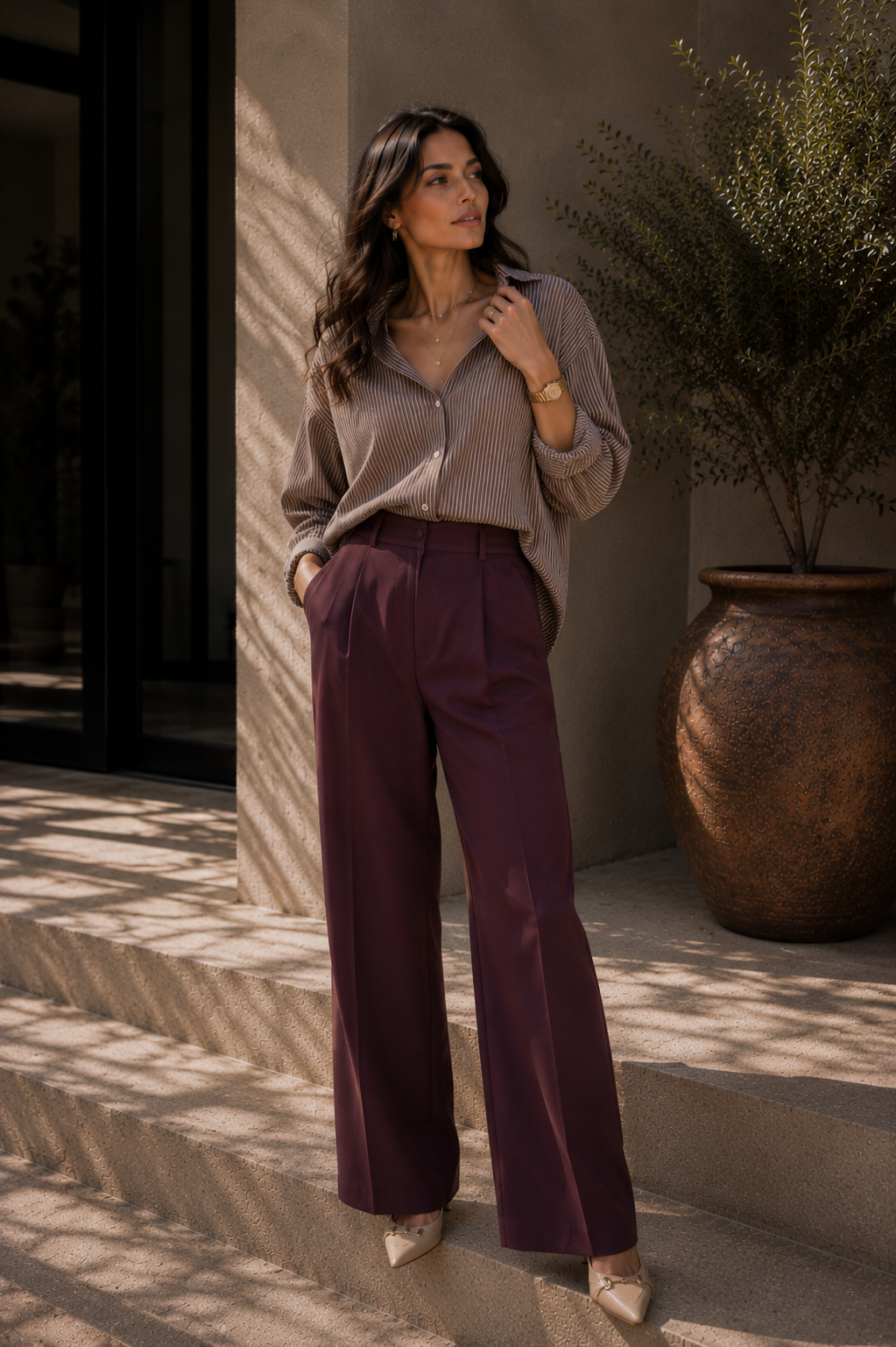 Chemise Zeynep Marron