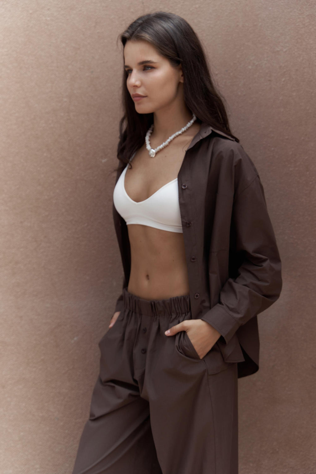 Chemise Almira Marron