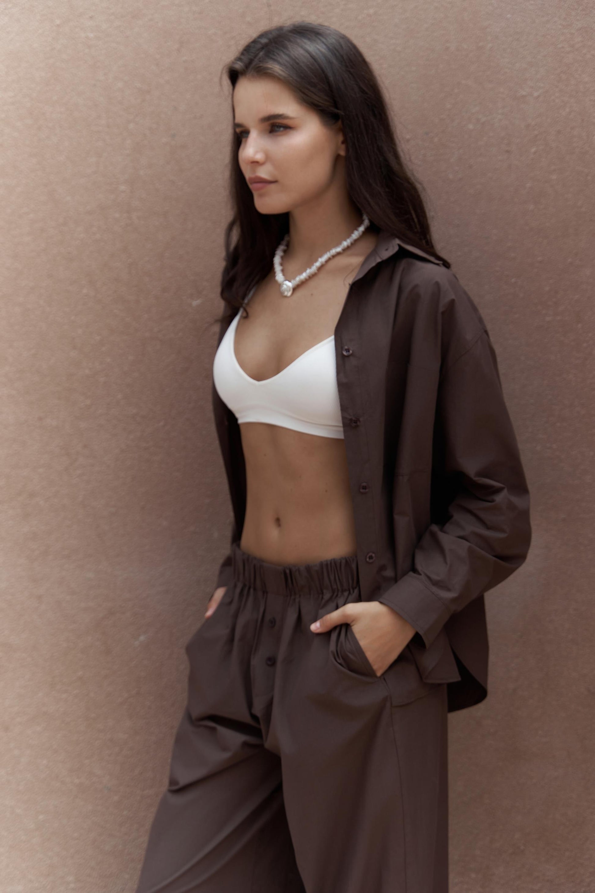 Chemise Almira Marron