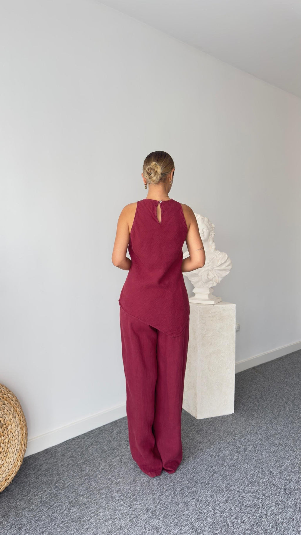 Pantalon Peri Bordeaux