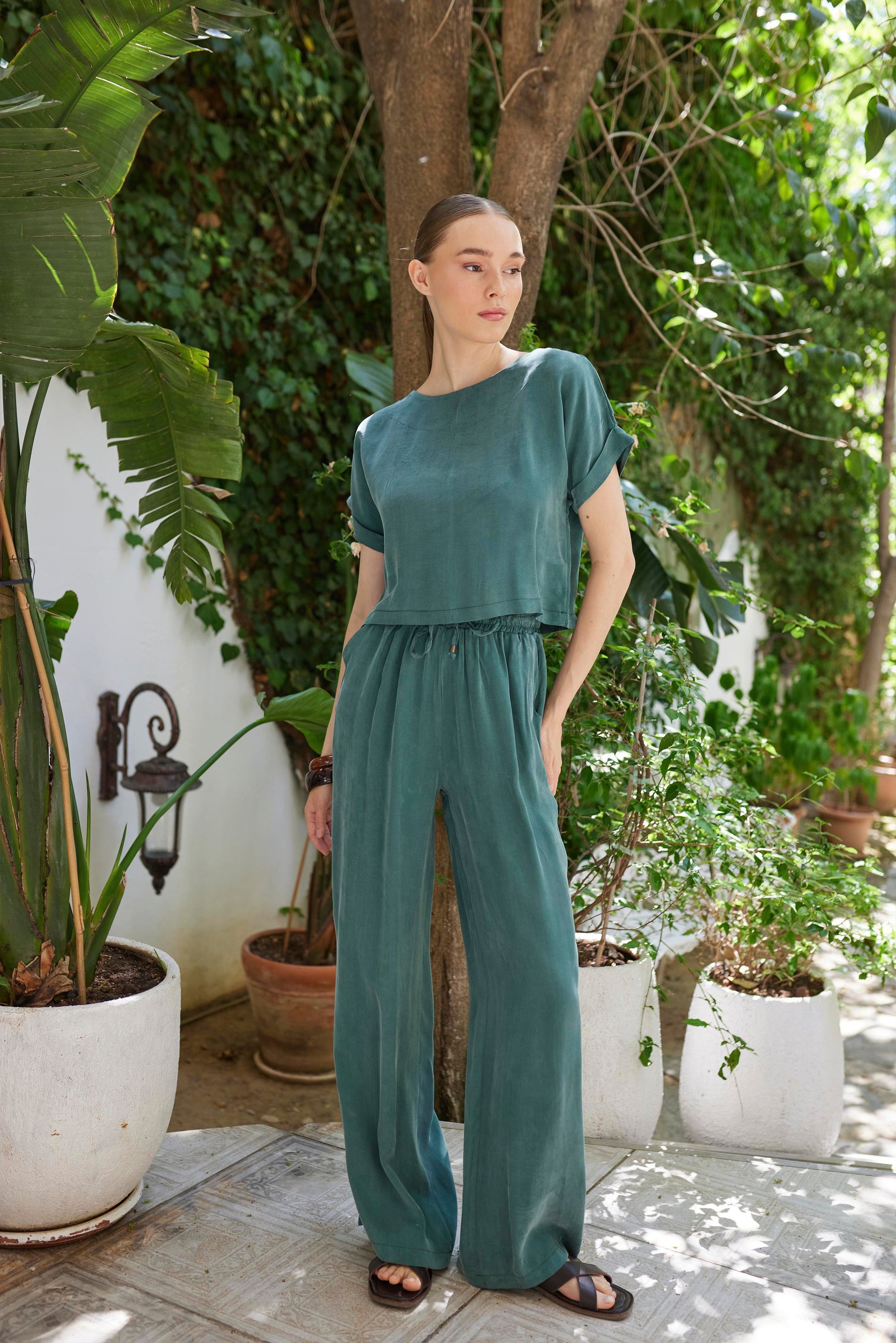 Pantalon Mahra Emeraude