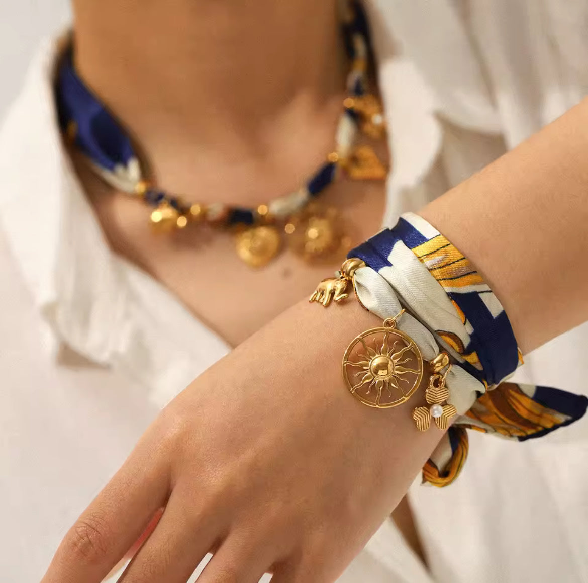 Collier ou Bracelet satin de soie