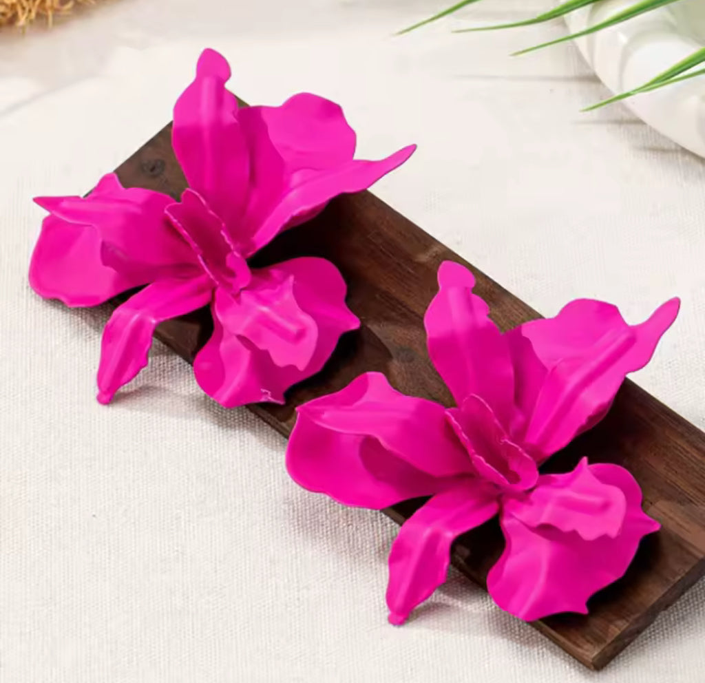 Boucles D’oreilles Orchidée