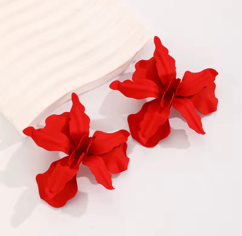 Boucles D’oreilles Orchidée