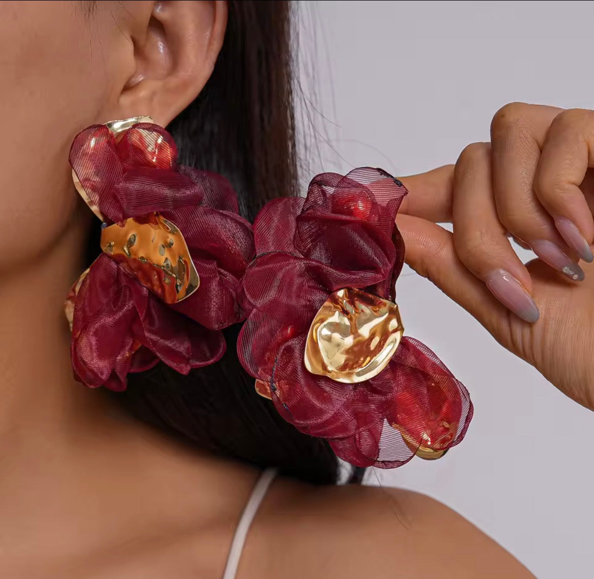 Boucle d’oreille colorée