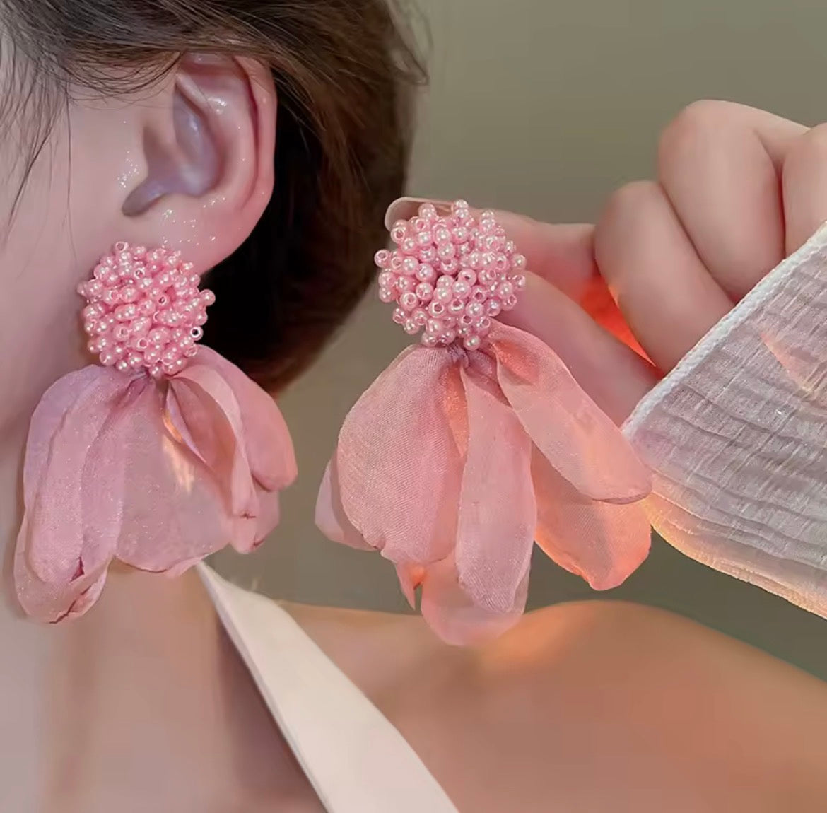 Boucle d’oreille colorée
