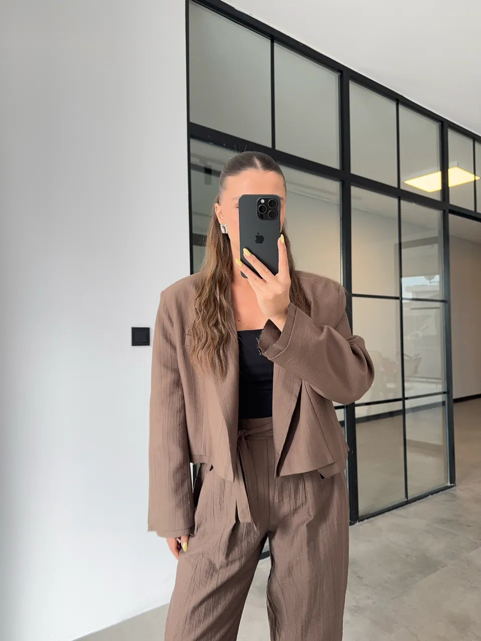 Veste Yasemin Marron