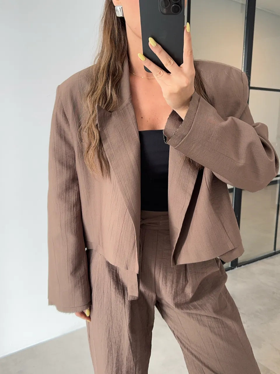 Pantalon Yasemin Marron