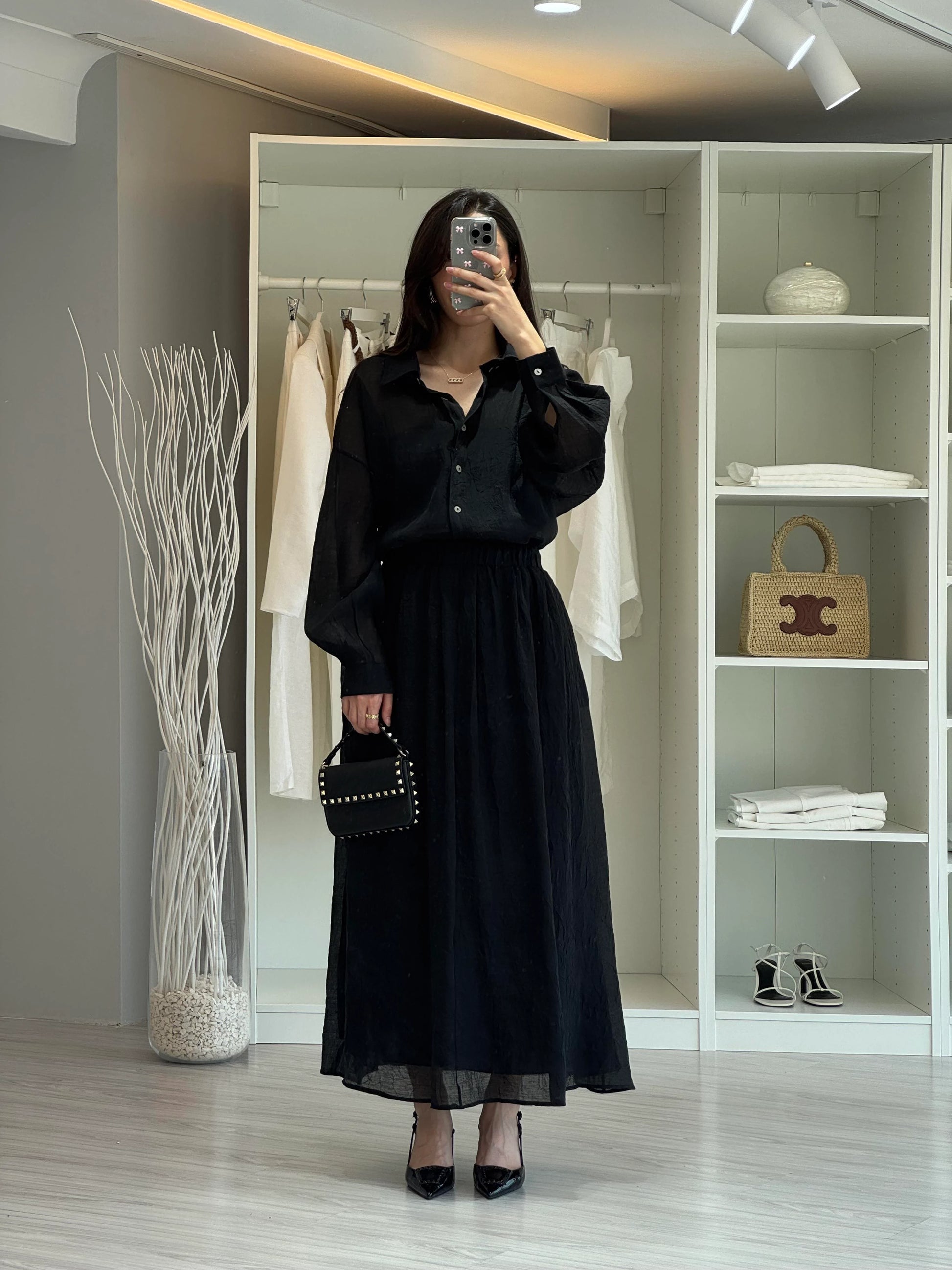 Chemisier Dilara noir